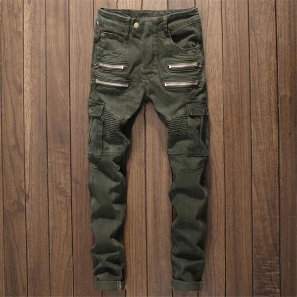 brand new fashion high street punk jeans men big pocket cargo pants army green trousers multi zippers biker jeans homme, Blue
brand new fashion high street punk jeans men big pocket cargo pants army green trousers multi zippers biker jeans homme, Blue