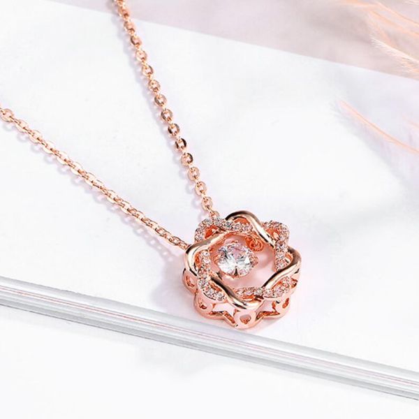jewelry s925 sterling silver necklace for women rose heart zircon pendant necklace fashion of shipping
jewelry s925 sterling silver necklace for women rose heart zircon pendant necklace fashion of shipping