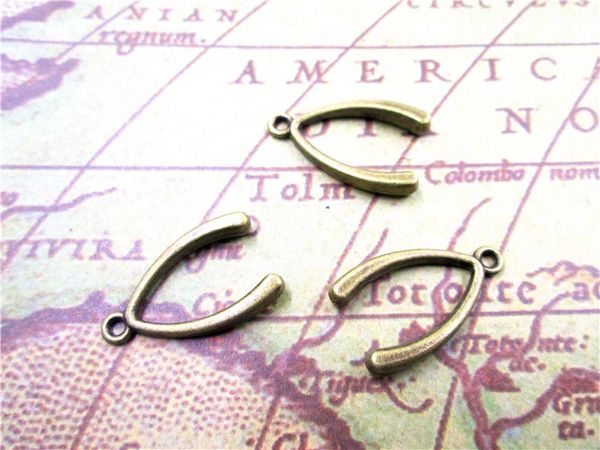 45pcs wishbone charms-- antique bronze lovely bone charm pendant 15x24mm, Bronze;silver
45pcs wishbone charms-- antique bronze lovely bone charm pendant 15x24mm, Bronze;silver