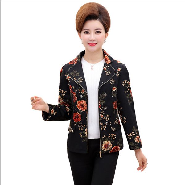 2018 new spring and autumn coat women jacket fashion elegant printing short jacket women coat plus size slim clothing, Black;brown
2018 new spring and autumn coat women jacket fashion elegant printing short jacket women coat plus size slim clothing, Black;brown
