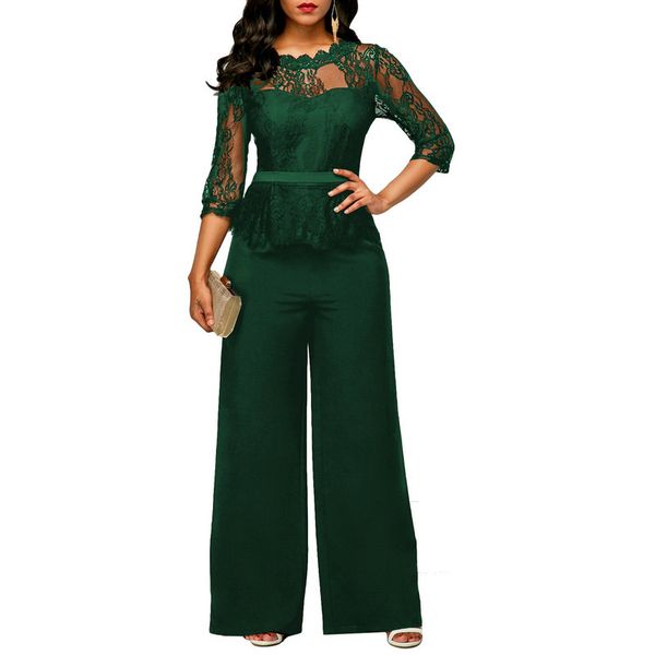 spring autumn new women's fashion 7 minutes of sleeve lace spell receives the waist wide-legged jumpsuits, Black;white
spring autumn new women's fashion 7 minutes of sleeve lace spell receives the waist wide-legged jumpsuits, Black;white