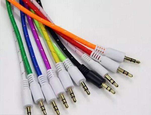 Braided AUX 3.5mm Stereo Auxiliary Car Audio Cable Male to Male for iPhone 6 6+ /Samsung Galaxy S5/PDA/ipad/MP3
Braided AUX 3.5mm Stereo Auxiliary Car Audio Cable Male to Male for iPhone 6 6+ /Samsung Galaxy S5/PDA/ipad/MP3
