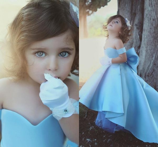 2020 cute girls pageant dresses off shoulder sky blue cap sleeves bow satin high low princess party kids birthday girls flower gowns, White;red
2020 cute girls pageant dresses off shoulder sky blue cap sleeves bow satin high low princess party kids birthday girls flower gowns, White;red