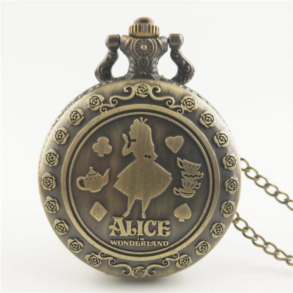new arrival 100pcs/lot vintage bronze alice in wonderland pockt watch retro pocket watches sweater chain gift watches, Slivery;golden
new arrival 100pcs/lot vintage bronze alice in wonderland pockt watch retro pocket watches sweater chain gift watches, Slivery;golden