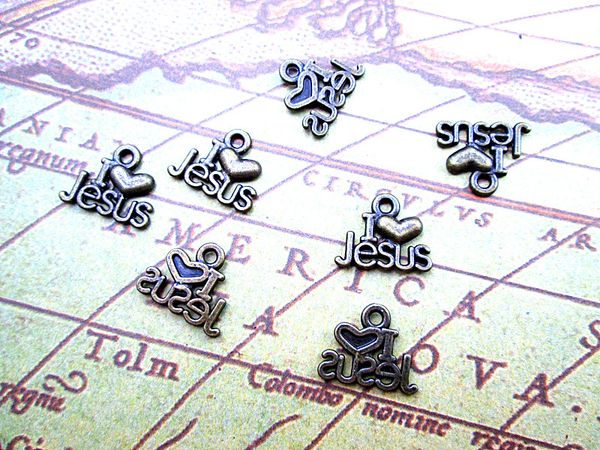 60pcs--i love jesus charms, antique bronze tone christian pendants, christ charms, christianity,16x13mm, Bronze;silver
60pcs--i love jesus charms, antique bronze tone christian pendants, christ charms, christianity,16x13mm, Bronze;silver