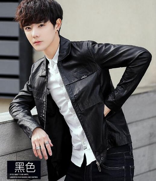 fall and winter fashion europe the united states new new body-slimming trend boutique men's zipper lapel leisure wash coat m-3xl, Black
fall and winter fashion europe the united states new new body-slimming trend boutique men's zipper lapel leisure wash coat m-3xl, Black