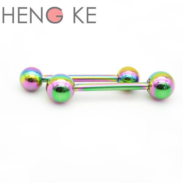 rainbow straight barbell tongue bar rings 316l surgical steel titanium body piercing jewelry fashion stud 14g 16mm rock punk accessories, Silver
rainbow straight barbell tongue bar rings 316l surgical steel titanium body piercing jewelry fashion stud 14g 16mm rock punk accessories, Silver