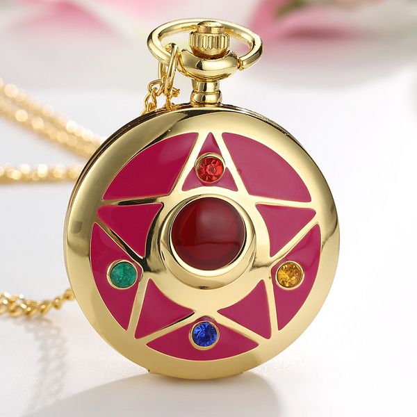 lovely quartz pocket watches japan anime magic girl sakura cartoon star cosplay gold pendant necklace fob chain women lady clock, Slivery;golden
lovely quartz pocket watches japan anime magic girl sakura cartoon star cosplay gold pendant necklace fob chain women lady clock, Slivery;golden