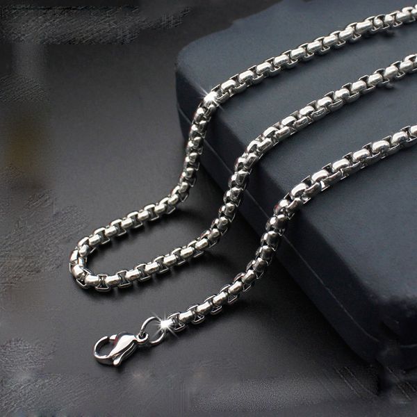 fashion high-end new stainless steel necklace square pearl chain men's titanium steel necklace jewelry sale, Silver
fashion high-end new stainless steel necklace square pearl chain men's titanium steel necklace jewelry sale, Silver