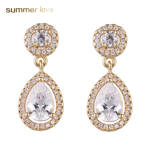 fashion drop earrings dangle earrings with crystal zircon charm gold silver color copper statement luxury jewelry engagement gift for women, Golden
fashion drop earrings dangle earrings with crystal zircon charm gold silver color copper statement luxury jewelry engagement gift for women, Golden