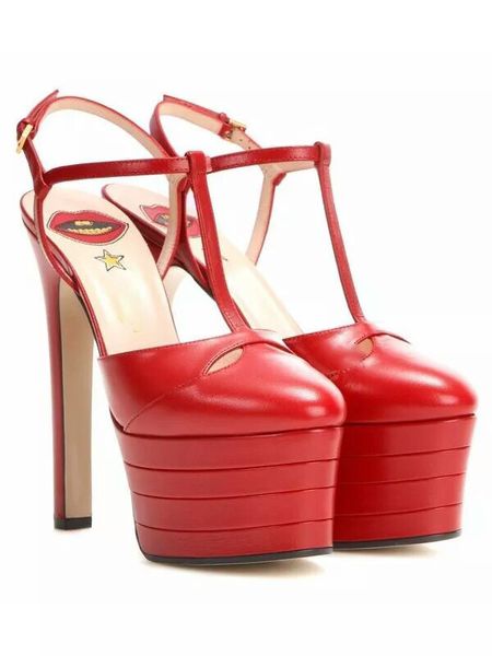 thick bottom high-heeled sandals word 16cm with high fashion sandals 4.5cm water table color super red lips rivets high-heeled sandals, Black
thick bottom high-heeled sandals word 16cm with high fashion sandals 4.5cm water table color super red lips rivets high-heeled sandals, Black
