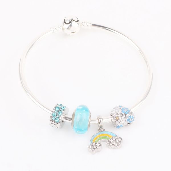 aifeili new original european and american popular rainbow pendant female bracelet charm bracelet diy fit jewelry, Black
aifeili new original european and american popular rainbow pendant female bracelet charm bracelet diy fit jewelry, Black
