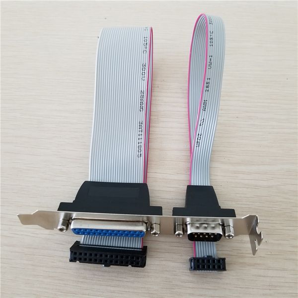 db25 25pin parallel port printer lpt & rs-232 rs232 com db9 9pin serial port cable cord wire bracket 30cm
db25 25pin parallel port printer lpt & rs-232 rs232 com db9 9pin serial port cable cord wire bracket 30cm