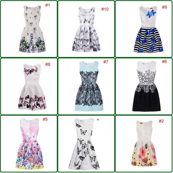 11 Style INS Girl Princess Bow Dress Print Butterfly Slim Style Patchwork Summer Petal Sleeveless Tutu Dress Kids Elegant Dress NEW Arrival 
11 Style INS Girl Princess Bow Dress Print Butterfly Slim Style Patchwork Summer Petal Sleeveless Tutu Dress Kids Elegant Dress NEW Arrival