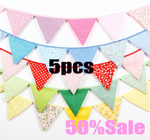 5pcs/lot 3.2m 12flags baby shower fabric bunting wedding decoration birthday party decorations kids p prop garland
5pcs/lot 3.2m 12flags baby shower fabric bunting wedding decoration birthday party decorations kids p prop garland