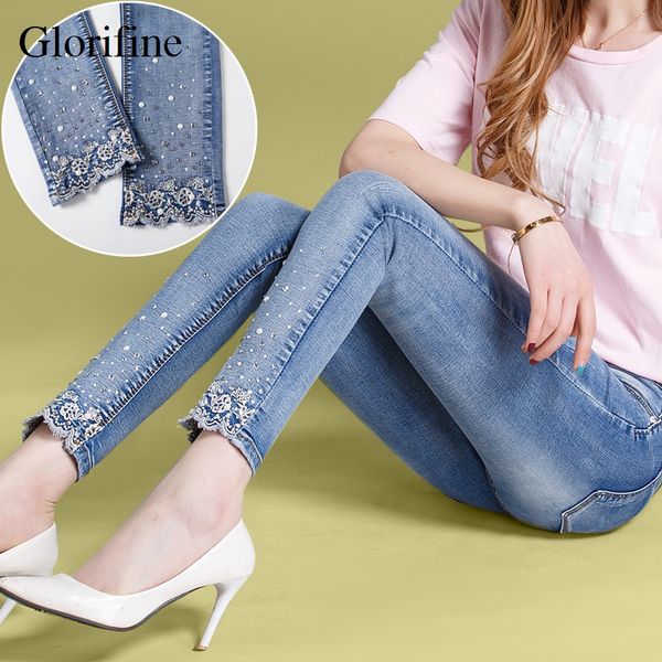 glorifine brand women luxury rhinestones diamond denim jeans lady pencil pants skinny stretch plus size slim beading embroidery, Blue
glorifine brand women luxury rhinestones diamond denim jeans lady pencil pants skinny stretch plus size slim beading embroidery, Blue