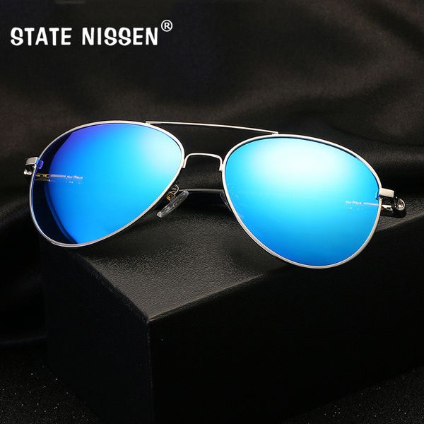 

state nissen classic men polarized sunglasses pilot polaroid driving aviation sunglass man eyewear sun glasses uv400, White;black