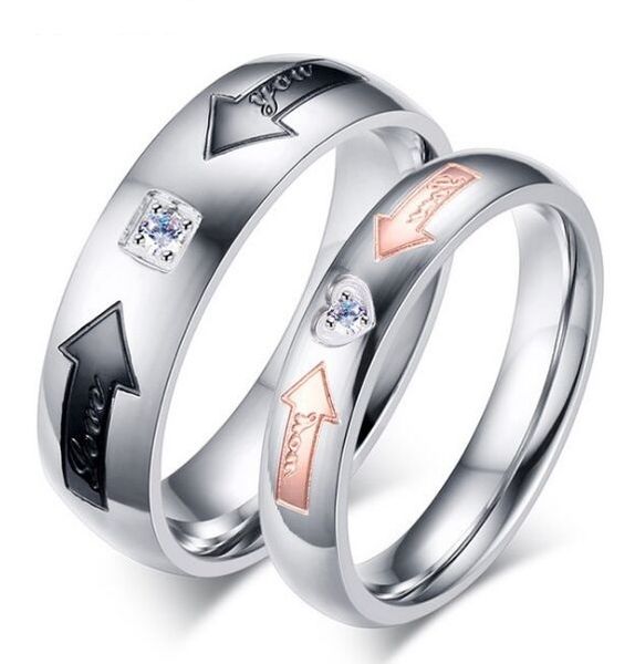 wedding ring 6mm/4mm black/rose gold 316l stainless ssteel wedding ring with cz for women men engagement ring size 5-12, Silver
wedding ring 6mm/4mm black/rose gold 316l stainless ssteel wedding ring with cz for women men engagement ring size 5-12, Silver