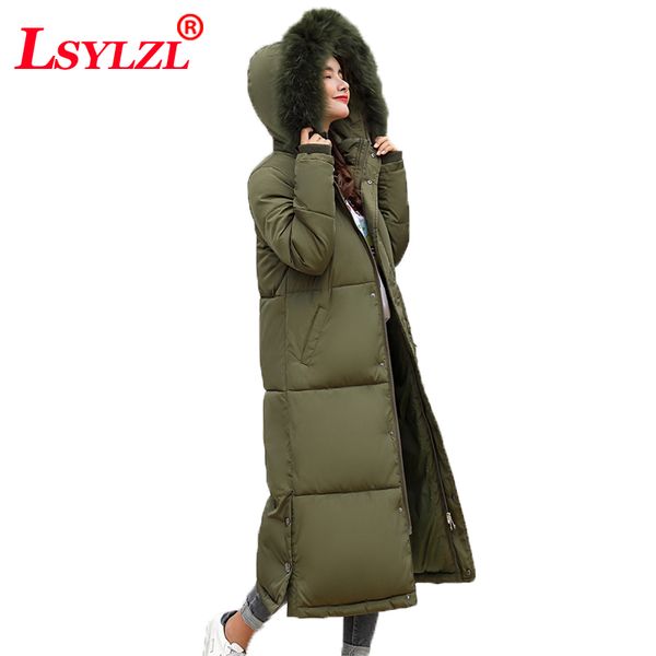 2018 winter jacket women middle long cotton-padded jackets big fur hooded collar parkas thicken warm winter coat female c295, Black
2018 winter jacket women middle long cotton-padded jackets big fur hooded collar parkas thicken warm winter coat female c295, Black