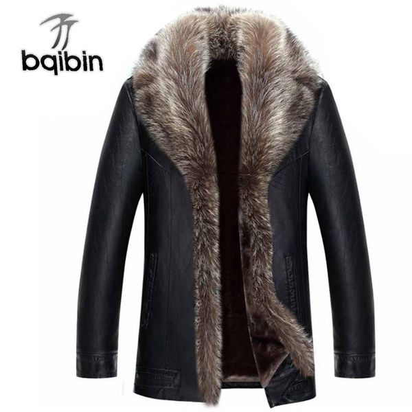 real raccoon fur collar men faux leather jackets winter thicken coat jaqueta de couro chaqueta men pu leather, Black
real raccoon fur collar men faux leather jackets winter thicken coat jaqueta de couro chaqueta men pu leather, Black