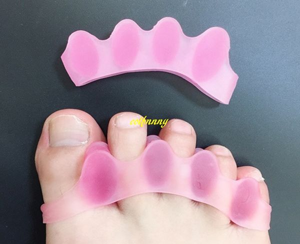 10pairs/lot silicone foot care gel bunion protector toe separators straightener spreader correctors hallux valgus correction 
10pairs/lot silicone foot care gel bunion protector toe separators straightener spreader correctors hallux valgus correction