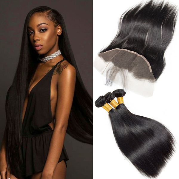 new arrival straight human hair bundles with frontal natural black brazilian malaysian indian peruvian virgin hair extensions, Black;brown
new arrival straight human hair bundles with frontal natural black brazilian malaysian indian peruvian virgin hair extensions, Black;brown