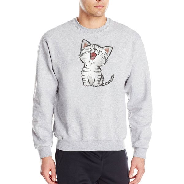 2018 new mens funny cat print hoodies fashion drawstring front pockets hooded pullover hoody sweatshirts casual lovers clothing, Black
2018 new mens funny cat print hoodies fashion drawstring front pockets hooded pullover hoody sweatshirts casual lovers clothing, Black