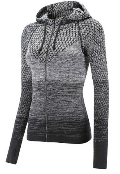 front zipper hooded women's yoga shirts long sleeve yoga sportswear quick dry tracksuit women running jacket, White;black
front zipper hooded women's yoga shirts long sleeve yoga sportswear quick dry tracksuit women running jacket, White;black