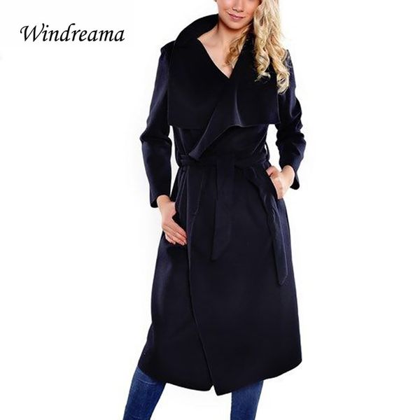 windreama high quality spring fashion women wool blend trench casual coat long outerwear loose clothes for lady good quality, Tan;black
windreama high quality spring fashion women wool blend trench casual coat long outerwear loose clothes for lady good quality, Tan;black