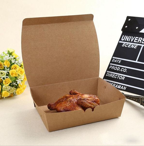 food grade kraft paper fried food disposable lunch packaging boxes for restaurant party
food grade kraft paper fried food disposable lunch packaging boxes for restaurant party