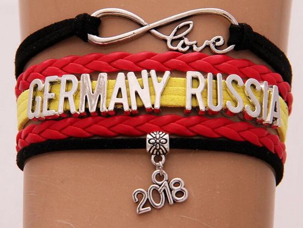 бесконечность любовь браслет германия исландия россия 2018 чемпионат мира по футболу ювелирные изделия кожа национальный флаг женщины мужчин, Golden;silver
бесконечность любовь браслет германия исландия россия 2018 чемпионат мира по футболу ювелирные изделия кожа национальный флаг женщины мужчин, Golden;silver