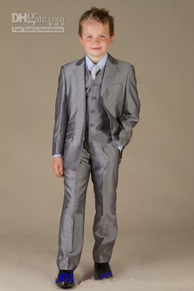 two buttons gray boy' formal wear tuxedos notch lapel children suit kid wedding prom suits (jacket+pants+vest+tie) 614, Black
two buttons gray boy' formal wear tuxedos notch lapel children suit kid wedding prom suits (jacket+pants+vest+tie) 614, Black