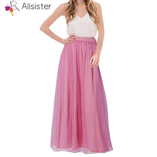 12 colors women elastic high waist solid mesh chiffon skirt casual oversized solid boho tulle maxi skirts long tutu saia faldas, Black
12 colors women elastic high waist solid mesh chiffon skirt casual oversized solid boho tulle maxi skirts long tutu saia faldas, Black