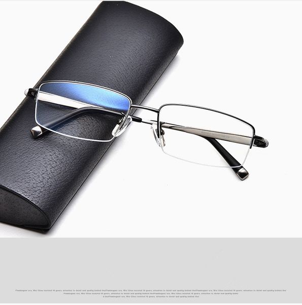 a+concise business men frame elastic temple glasses ultra-light pure-titanium half-rim rectangular frame 54-17-145 prescription eyewear
a+concise business men frame elastic temple glasses ultra-light pure-titanium half-rim rectangular frame 54-17-145 prescription eyewear