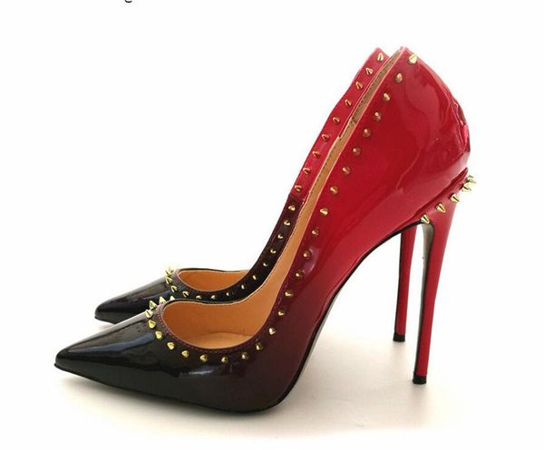 fashion new women lady 2019 new patent leather spikes wedding poined toes high heels shoes sandals pumps high-heeled shoes, Black
fashion new women lady 2019 new patent leather spikes wedding poined toes high heels shoes sandals pumps high-heeled shoes, Black