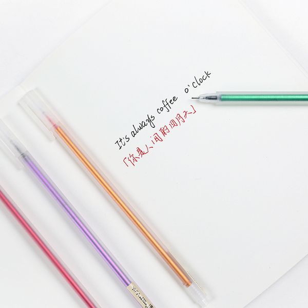 6 pcs colors pen south korean stationery simple and transparent frosted watercolor pens neutral pen 0.5mm kawaii school supplies
6 pcs colors pen south korean stationery simple and transparent frosted watercolor pens neutral pen 0.5mm kawaii school supplies