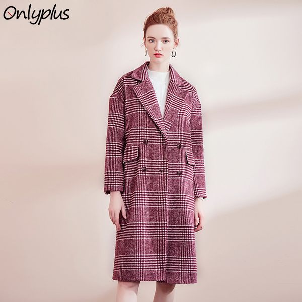 onlyplus double breasted waterfall multicolor plaid long line coat elegant pocket knee length outerwear women winter long c, Black
onlyplus double breasted waterfall multicolor plaid long line coat elegant pocket knee length outerwear women winter long c, Black
