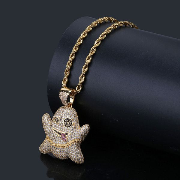 Emoji Дизайнер Ожерелье Мода Мужская Хип-Хоп Ожерелье Ювелирные Изделия Iced Out Wacky Ghost
Emoji Дизайнер Ожерелье Мода Мужская Хип-Хоп Ожерелье Ювелирные Изделия Iced Out Wacky Ghost