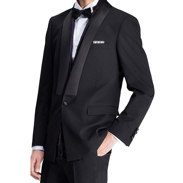 shawl lapel black groom tuxedos slim fit men suits for wedding groomsmen suit prom wear 2 piece jacket pants man blazers, Black;gray
shawl lapel black groom tuxedos slim fit men suits for wedding groomsmen suit prom wear 2 piece jacket pants man blazers, Black;gray