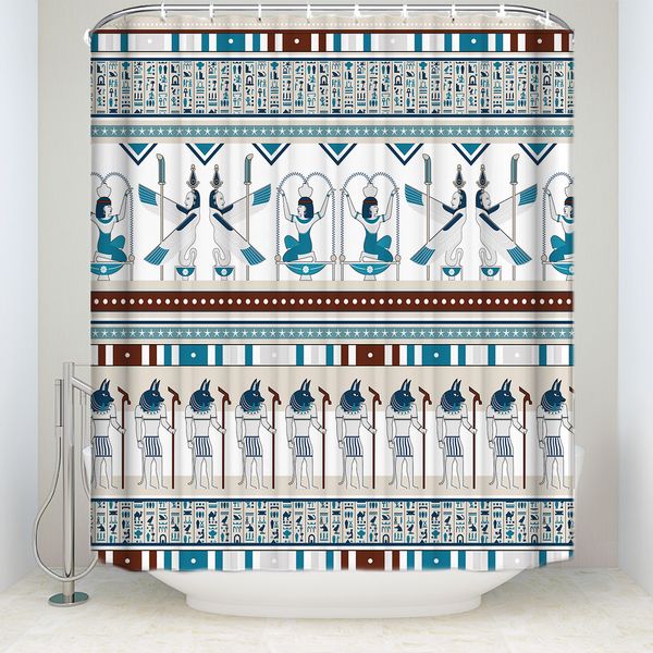 new waterproof retro egyptian civilization shower curtain with hooks polyester fabric bathroom curtains for home decorations
new waterproof retro egyptian civilization shower curtain with hooks polyester fabric bathroom curtains for home decorations