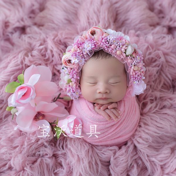 pink baby girl flower hat handmade newborn floral bonnt props girls flower bonnet lovely infant cap studio pgraphy props, Black
pink baby girl flower hat handmade newborn floral bonnt props girls flower bonnet lovely infant cap studio pgraphy props, Black
