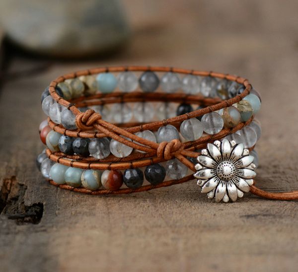 bracelets for women 6mm natural stones 3 strands wrap bracelets multilayers boho leather bracelet jewelry dropship, Golden;silver
bracelets for women 6mm natural stones 3 strands wrap bracelets multilayers boho leather bracelet jewelry dropship, Golden;silver