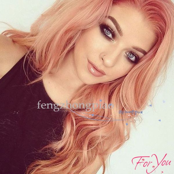 fashion long body wavey pink wig kylie jenner lace front synthetic wigs glueless wavy pink heat resistant hair women wigs, Black
fashion long body wavey pink wig kylie jenner lace front synthetic wigs glueless wavy pink heat resistant hair women wigs, Black