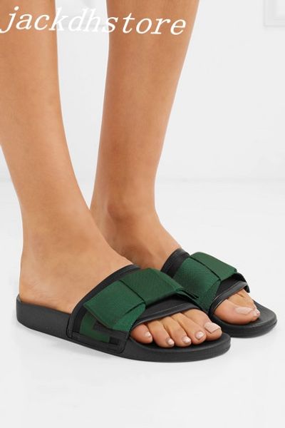 new arrival mens and womens fashion white green satin slide with sylvie bow slide sandals with rubber sole, Black
new arrival mens and womens fashion white green satin slide with sylvie bow slide sandals with rubber sole, Black
