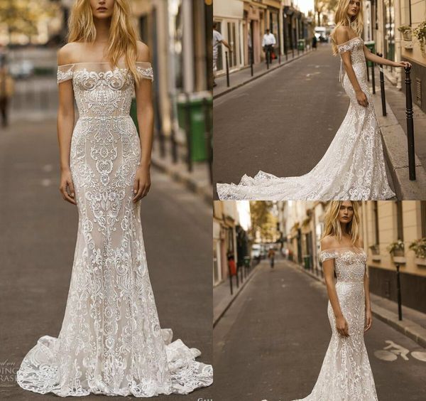 2019 gali karten mermaid wedding dresses off the shoulder sweep train illusion vestido de novia beach wedding dress plus size boho, White
2019 gali karten mermaid wedding dresses off the shoulder sweep train illusion vestido de novia beach wedding dress plus size boho, White