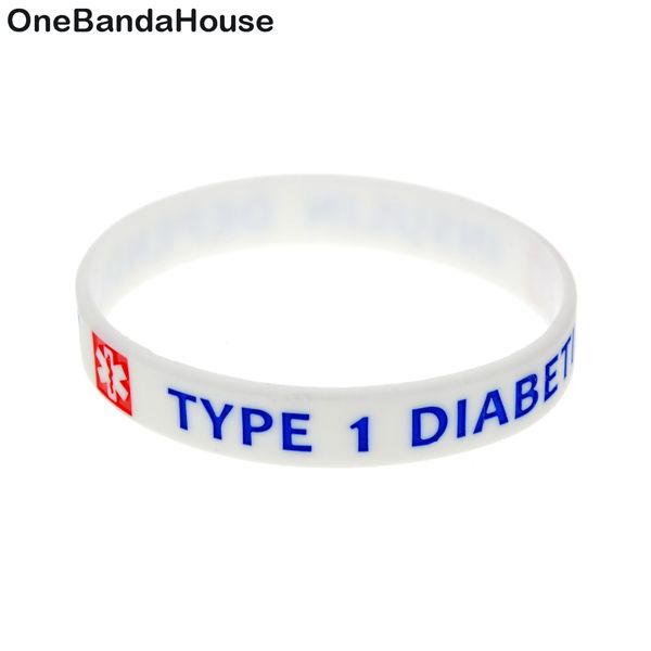 1pc type 1 diabetic silicone wristband white what better way to carry the message than with a daily reminder, Black
1pc type 1 diabetic silicone wristband white what better way to carry the message than with a daily reminder, Black