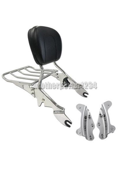 detachable sissy bar backrest with luggage rack +4 point docking hardware kit for harley touring electra glide road 2009-2013
detachable sissy bar backrest with luggage rack +4 point docking hardware kit for harley touring electra glide road 2009-2013