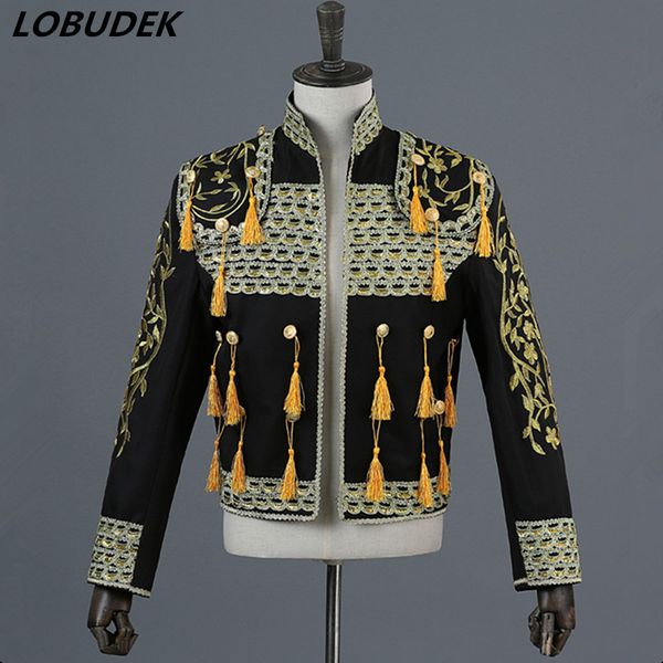 jacket+vest+pants) male suits court dress singer stage costume occident men wedding groom drum performance outfit host show, White;black
jacket+vest+pants) male suits court dress singer stage costume occident men wedding groom drum performance outfit host show, White;black
