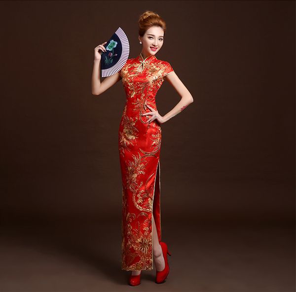 red cheongsam dress long mermaid qipao dresses phoenix lace traditional chinese patterns wedding vintage embroidery designs
red cheongsam dress long mermaid qipao dresses phoenix lace traditional chinese patterns wedding vintage embroidery designs