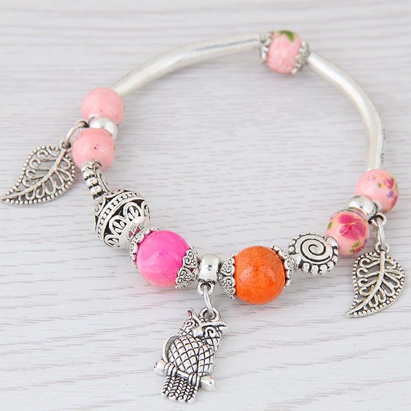 silver color owl multi charm bracelets for women crystal circle beads bracelets & bangles pulseras diy jewelry, Golden;silver
silver color owl multi charm bracelets for women crystal circle beads bracelets & bangles pulseras diy jewelry, Golden;silver